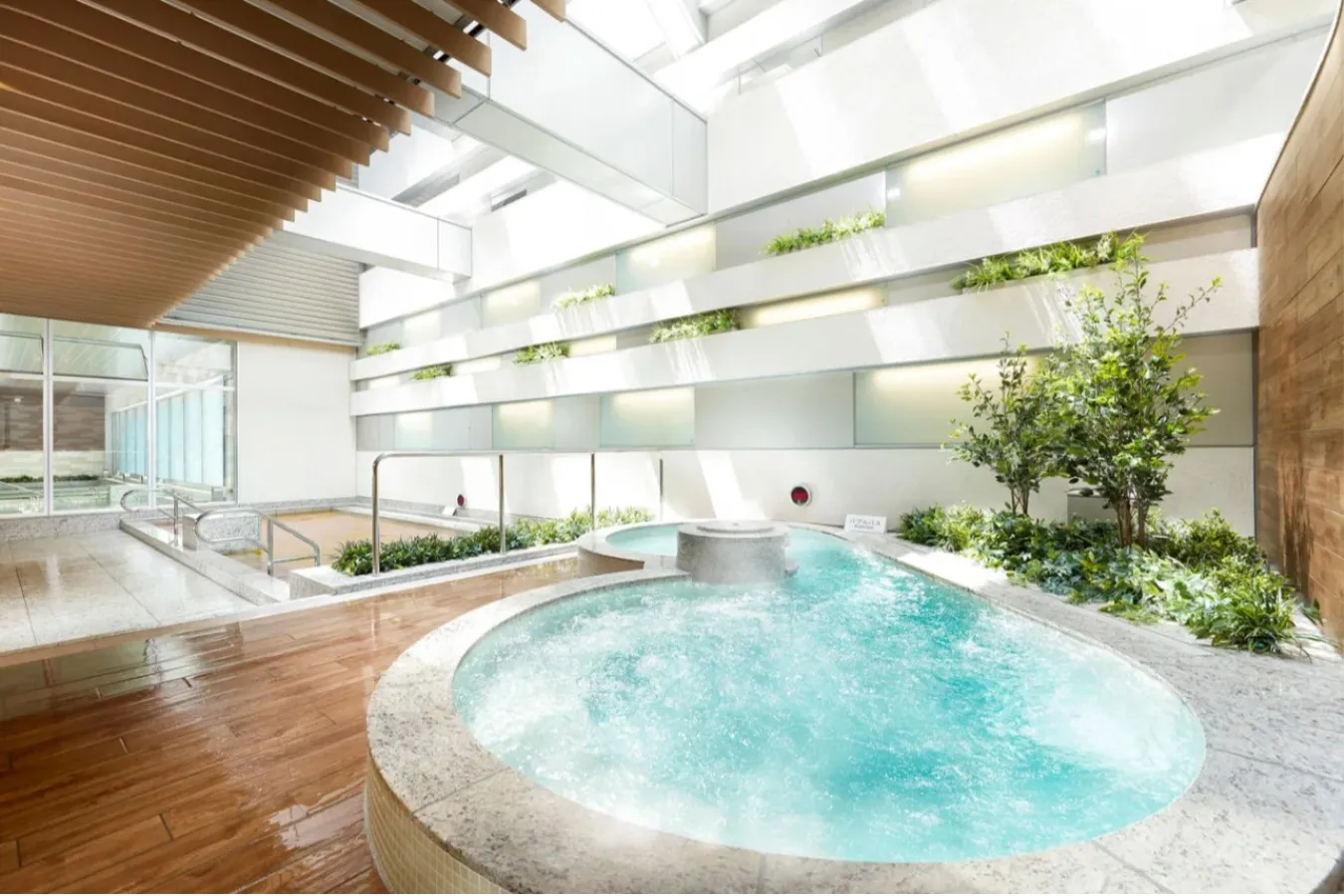 ▲露天ジェットバス（女性風呂）