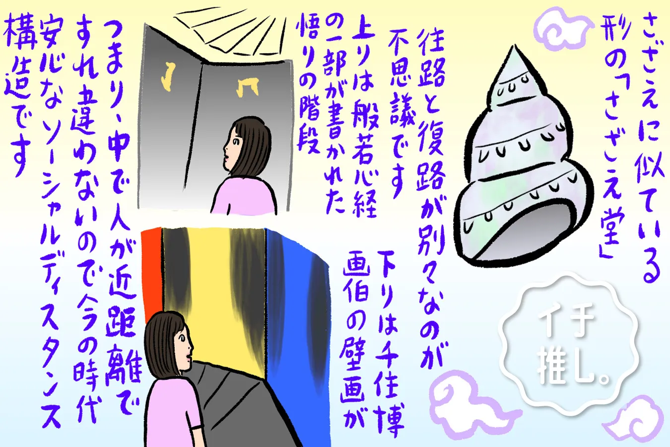 巣鴨のパワースポット「鴨台さざえ堂」オカルト好きコラムニスト・辛酸なめ子のイチ推し。