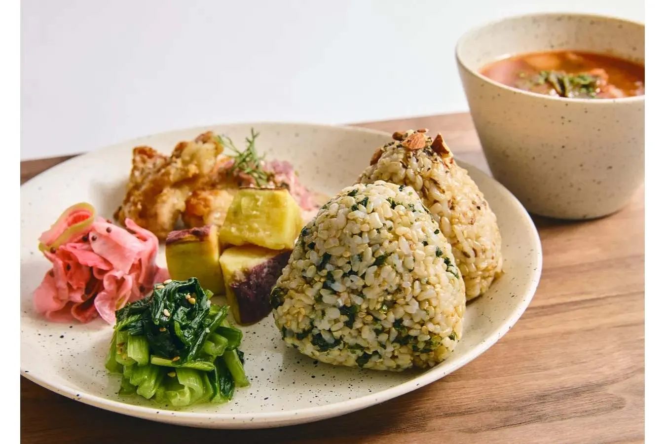 ▲おにぎりプレート