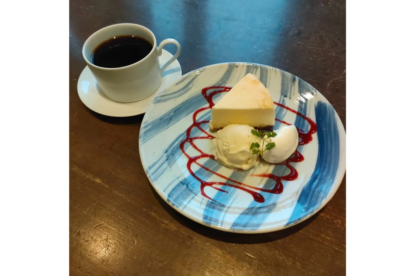 ▲「三角地帯のチーズケーキ」