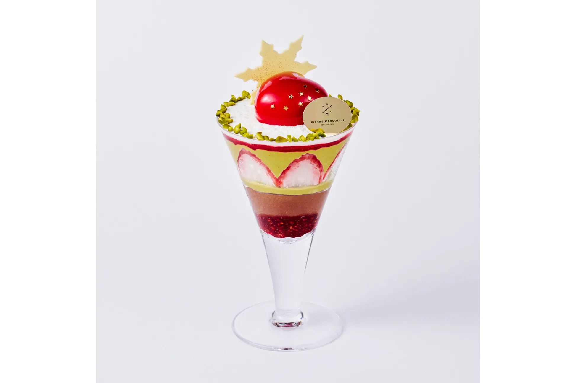 【ピエール マルコリーニ】クリスマス限定のフランボワーズ＆ピスタチオデザート！