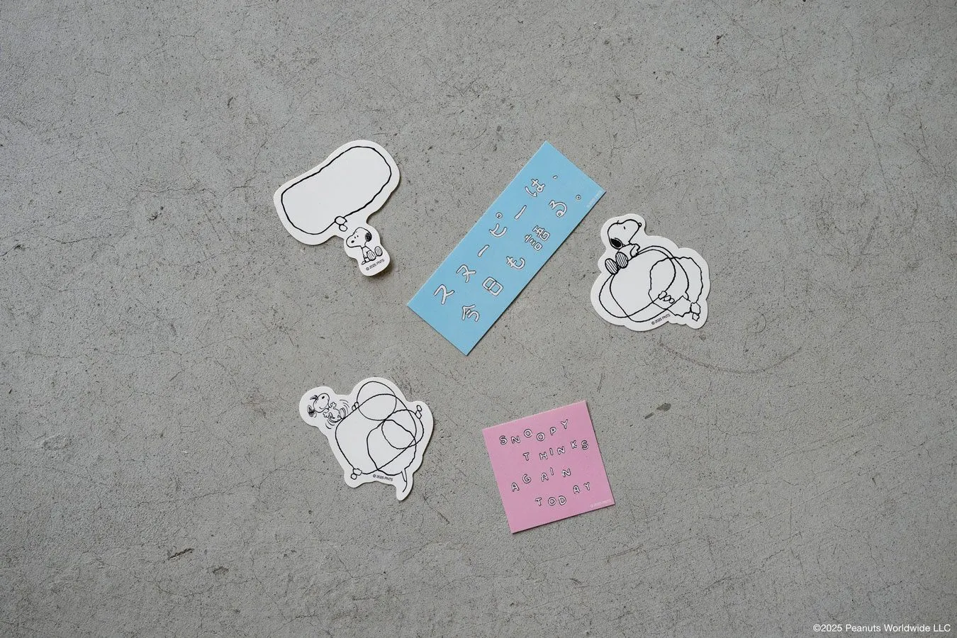▲「今日も語るSticker」(C) 2025 Peanuts Worldwide LL、写真提供:Ginza Sony Park