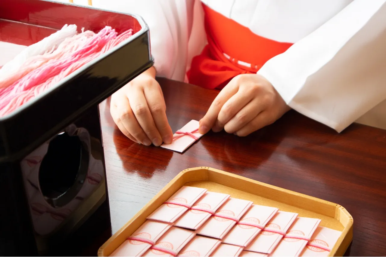 ▲「願の糸守」奉製風景