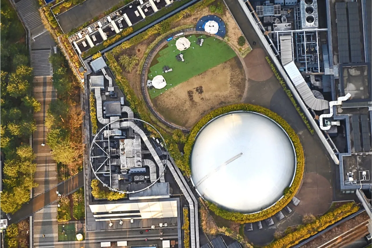 ▲この丸いドームは・・・アレですね！