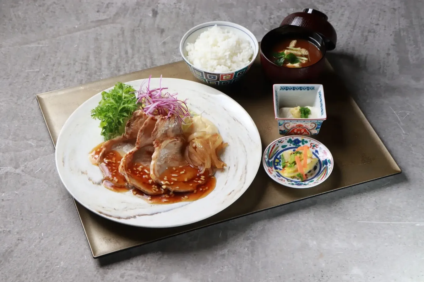 ▲「生姜焼き定食」（1,280円）
