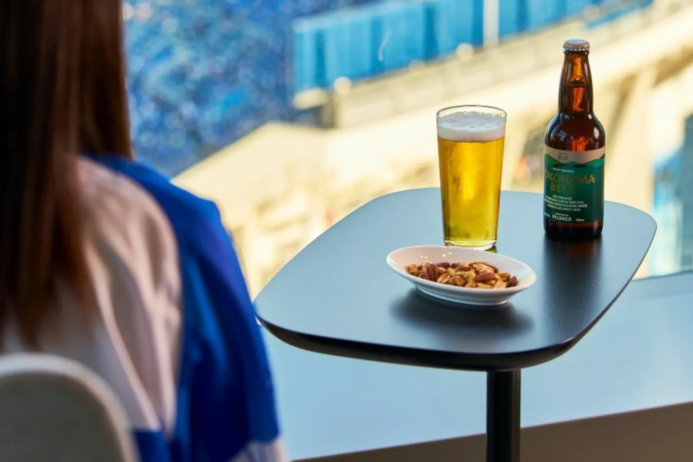 ▲横浜ビールなどアルコール各種もラインナップ！