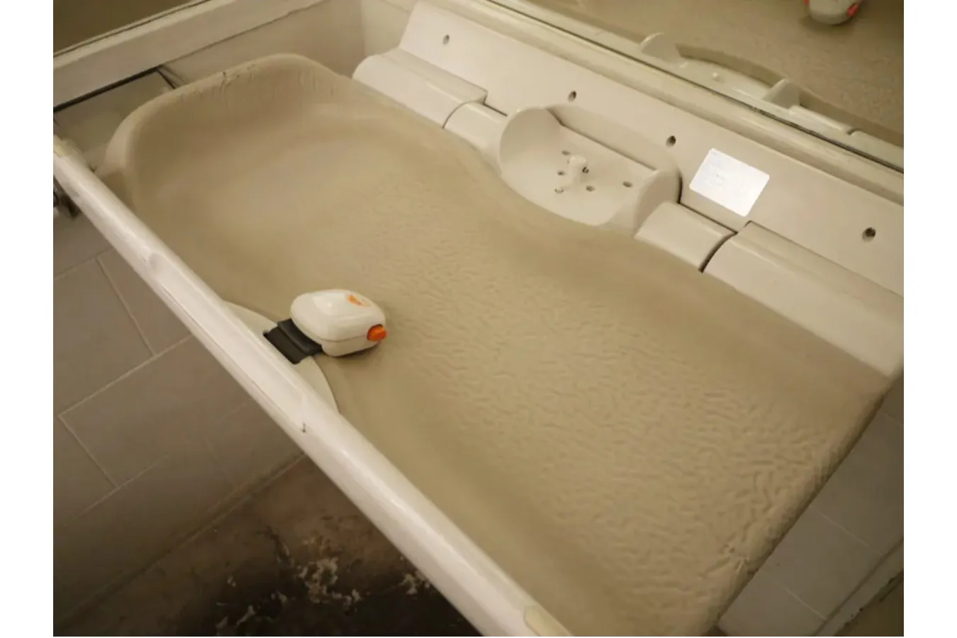 ▲オムツ替えシート付きのトイレは2つ完備