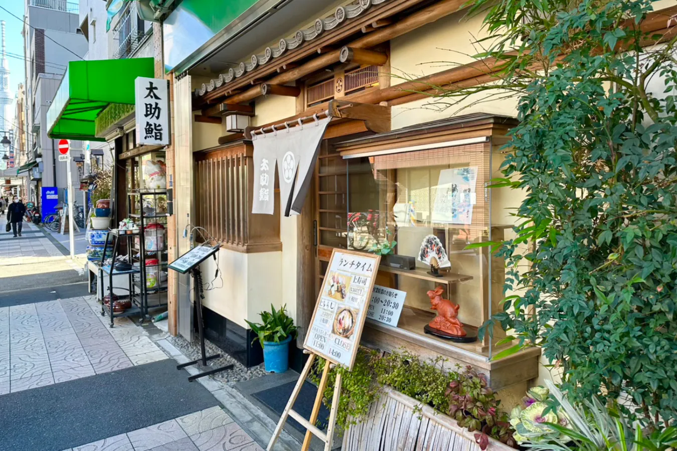▲お店はかっぱ橋道具街の通り沿いに面しています