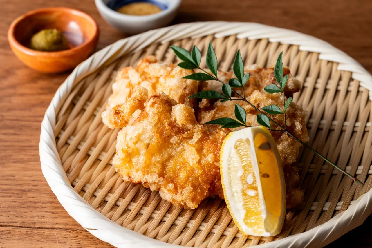 ▲「蕎麦屋のから揚げ」
