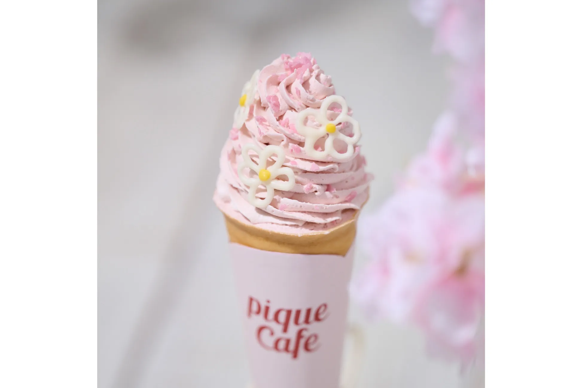 【ジェラピケカフェ】春限定！桜クレープ＆ストロベリーほうじ茶ラテが登場
