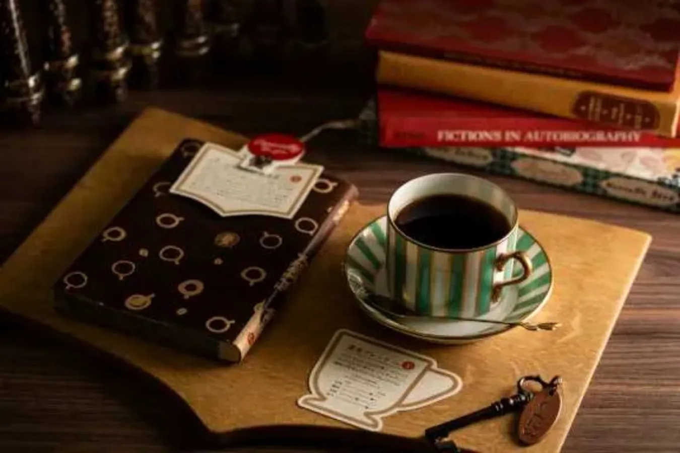 ▲本とコーヒーのセット