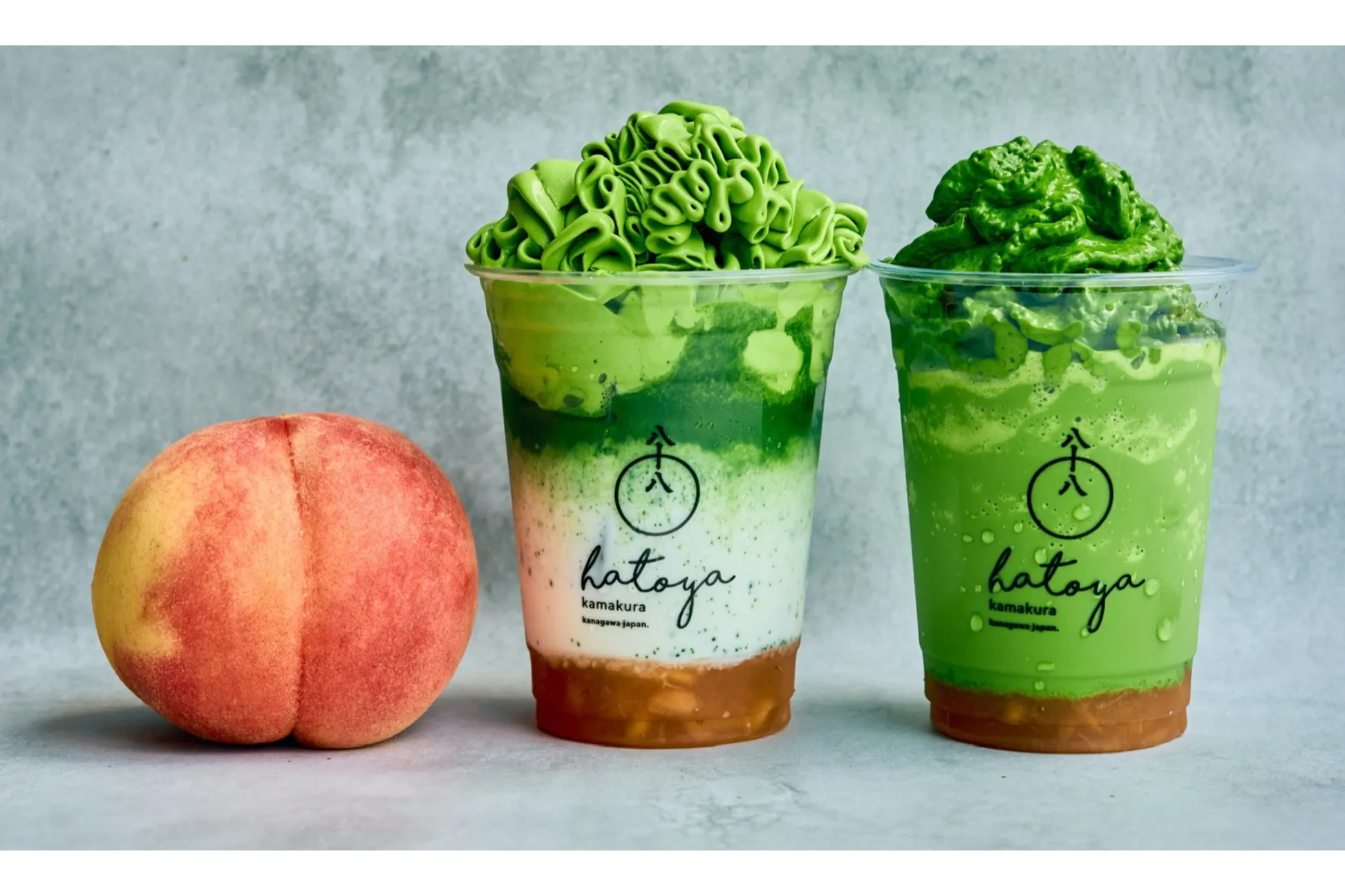 【八十八鎌倉】“抹茶×白桃”のソフトラテが登場！新宿の限定カフェ「むにぐるめcafe」に