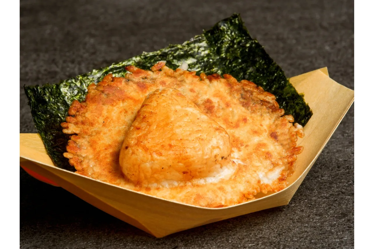 ▲「海苔醤油の羽根つき焼きおにぎり」