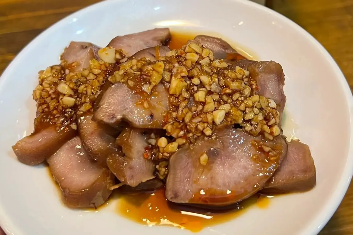 ▲「豚タン」（400円）