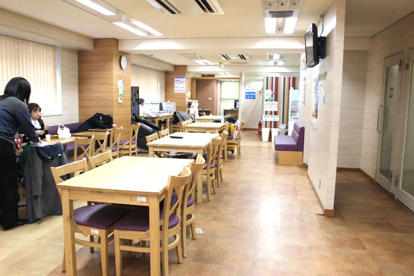 ▲3階は女性利用が多いフロア