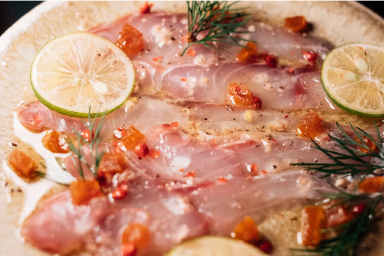 ▲「本日の鮮魚 カルパッチョ」