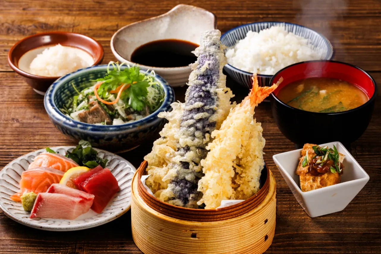 ▲「天ぷら定食」