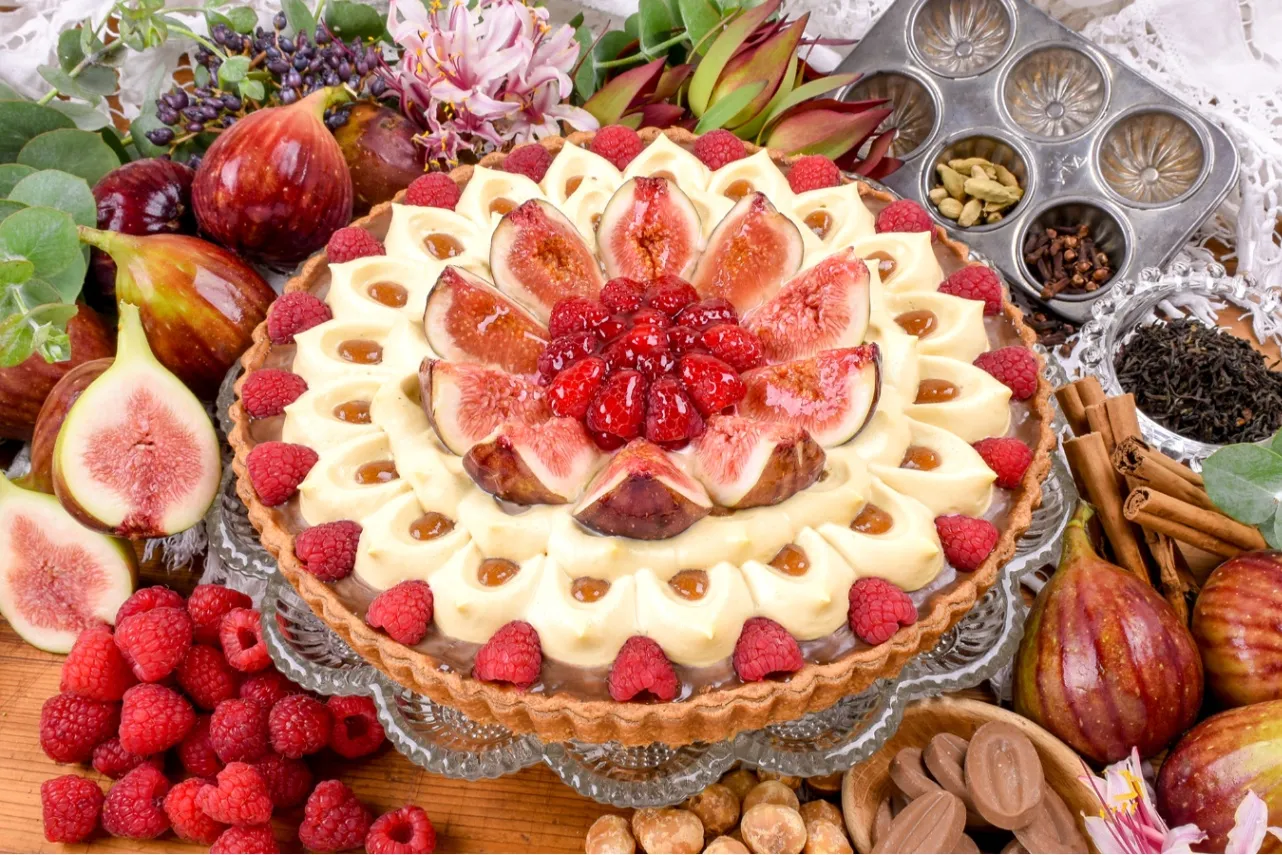 ▲「イチジクと紅茶ムースのタルト」