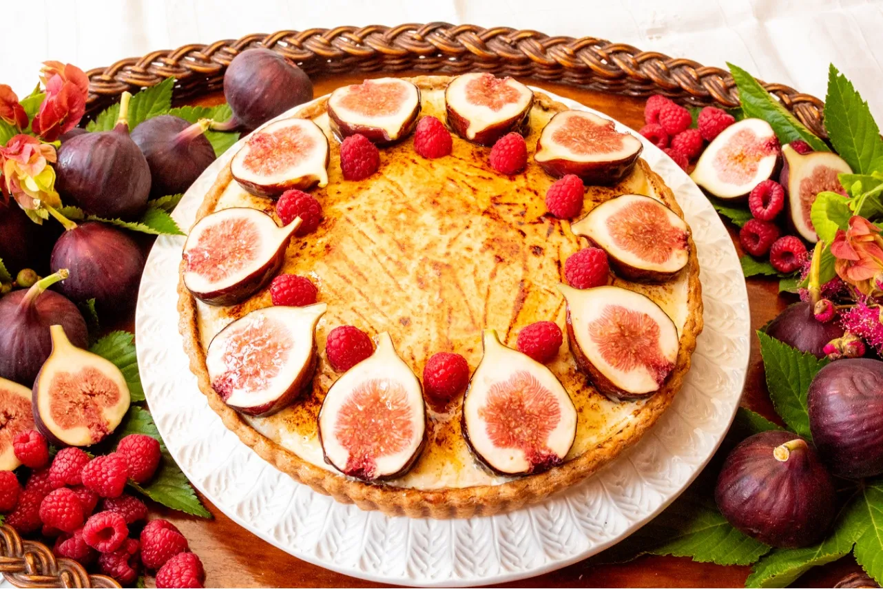 ▲「イチジクとシブーストクリームのタルト」