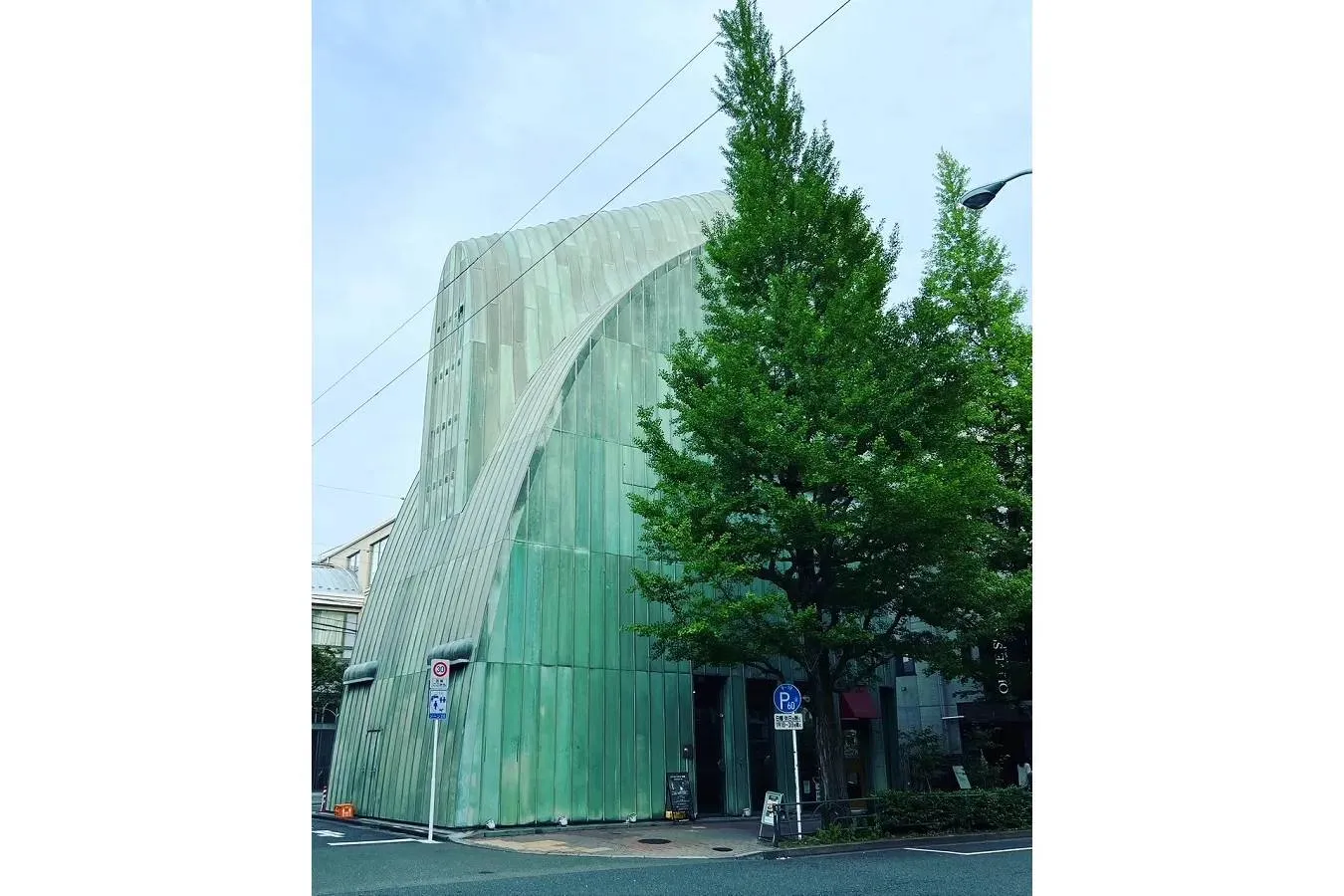 ▲外観が印象的なビルの5階に入居