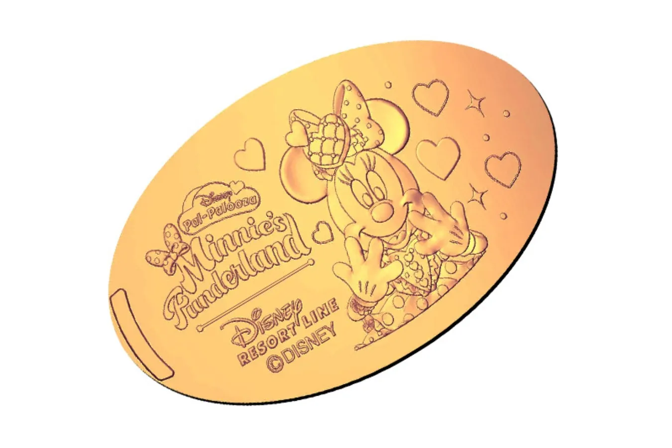 ▲「スーベニアメダル」(1回100円)(C)Disney