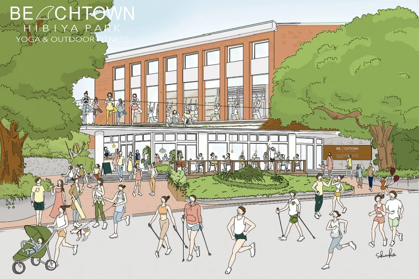 ヨガ＆アウトドアフィットネス施設「BEACHTOWN 日比谷公園」誕生