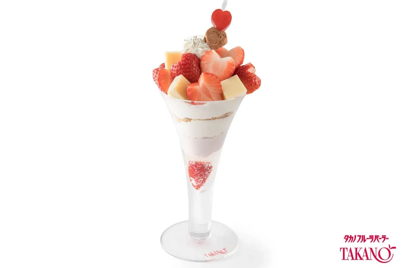 ▲「ストロベリーホワイトパフェ」