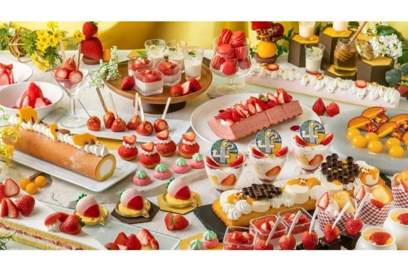 ▲「Strawberry & Honey Sweets Buffet」