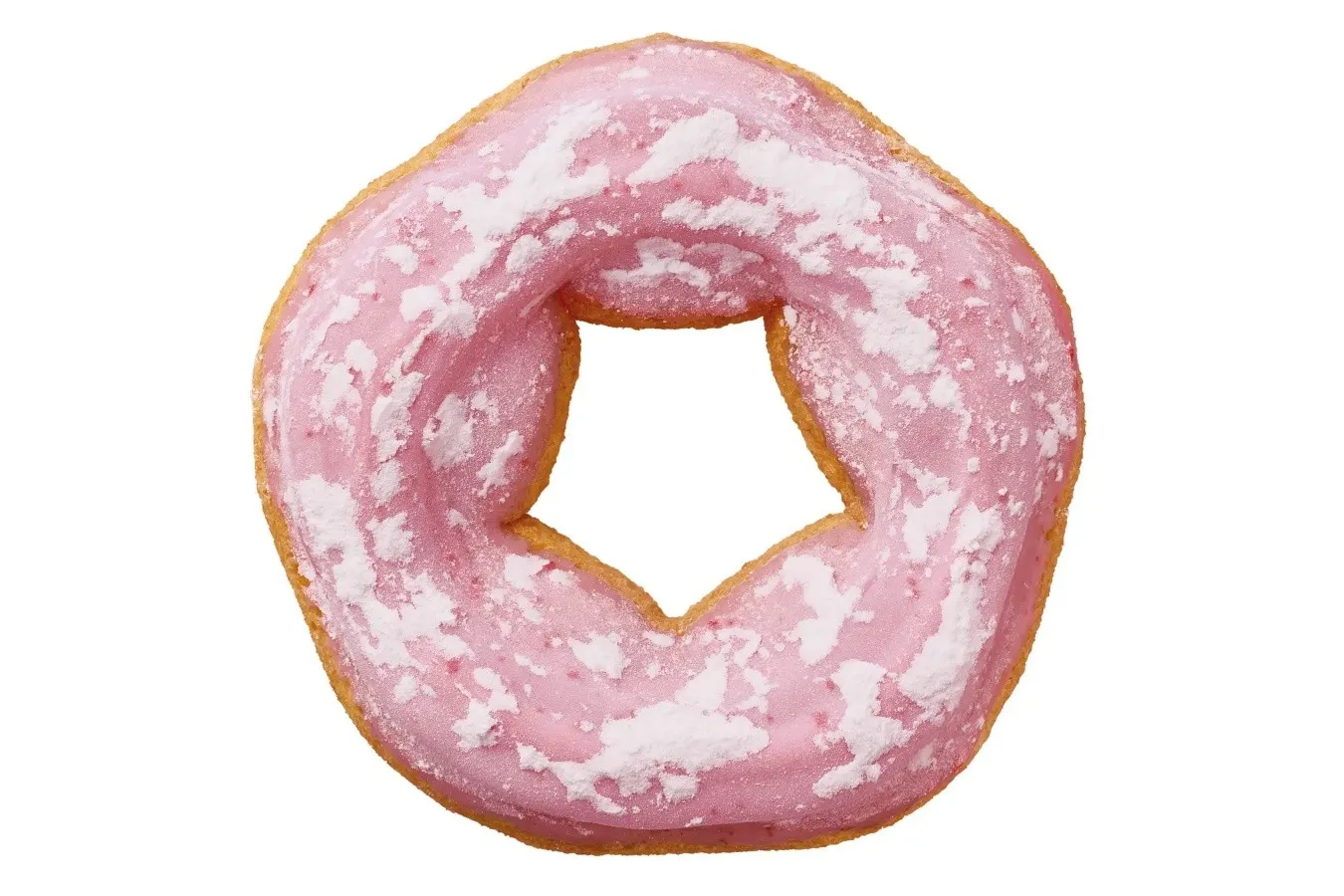 ▲「桜もちっとドーナツ いちごだいふく風」