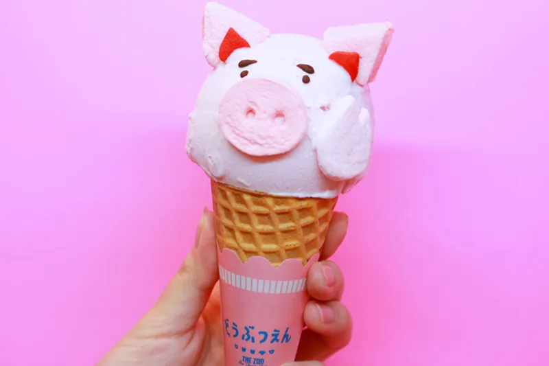 「かわいすぎて食べられない…」愛くるしさ抜群の“動物アイスクリーム”が話題！原宿最新スポットに潜入