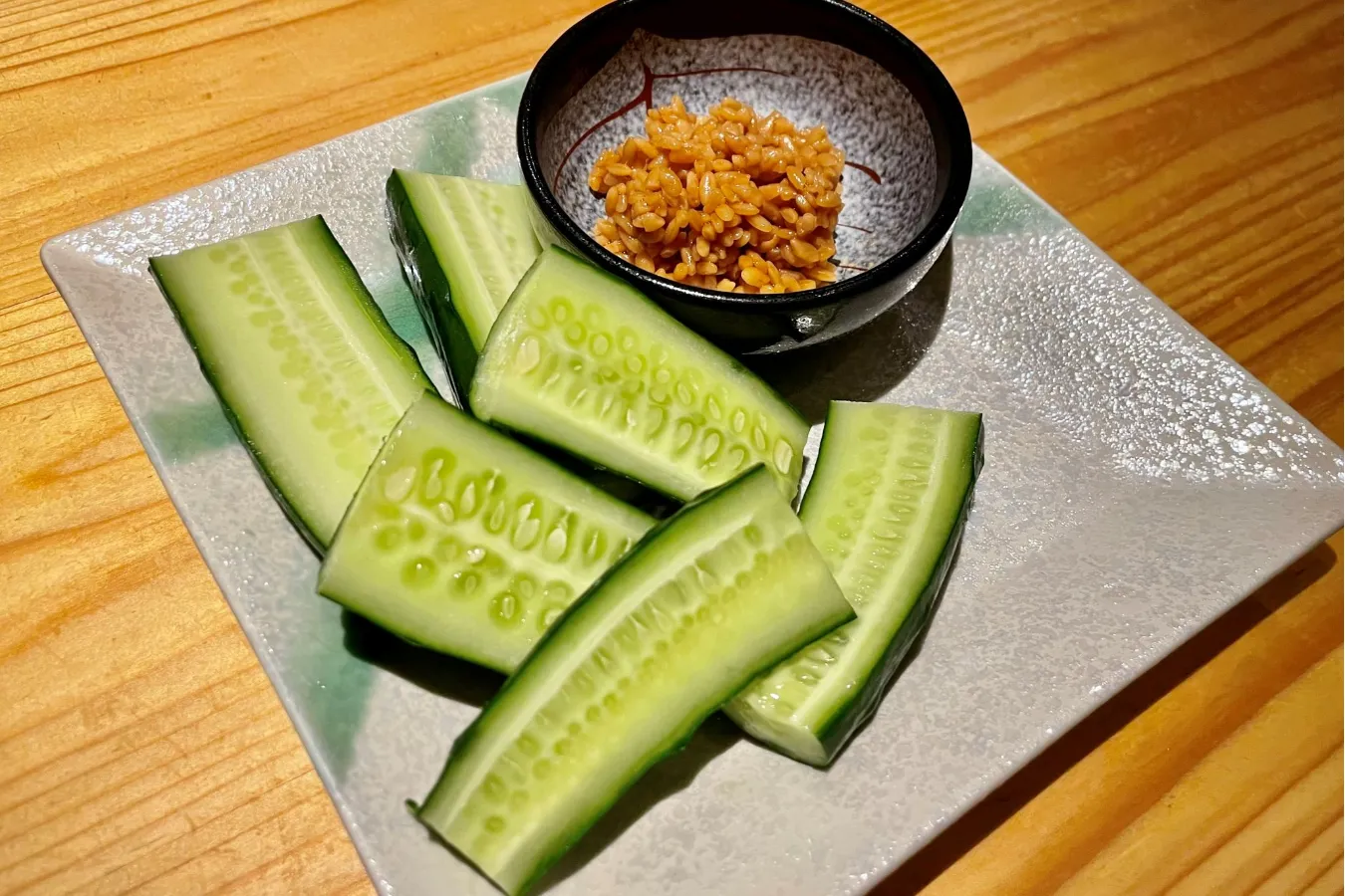 ▲「醤油麹のもろきゅう」（638円）