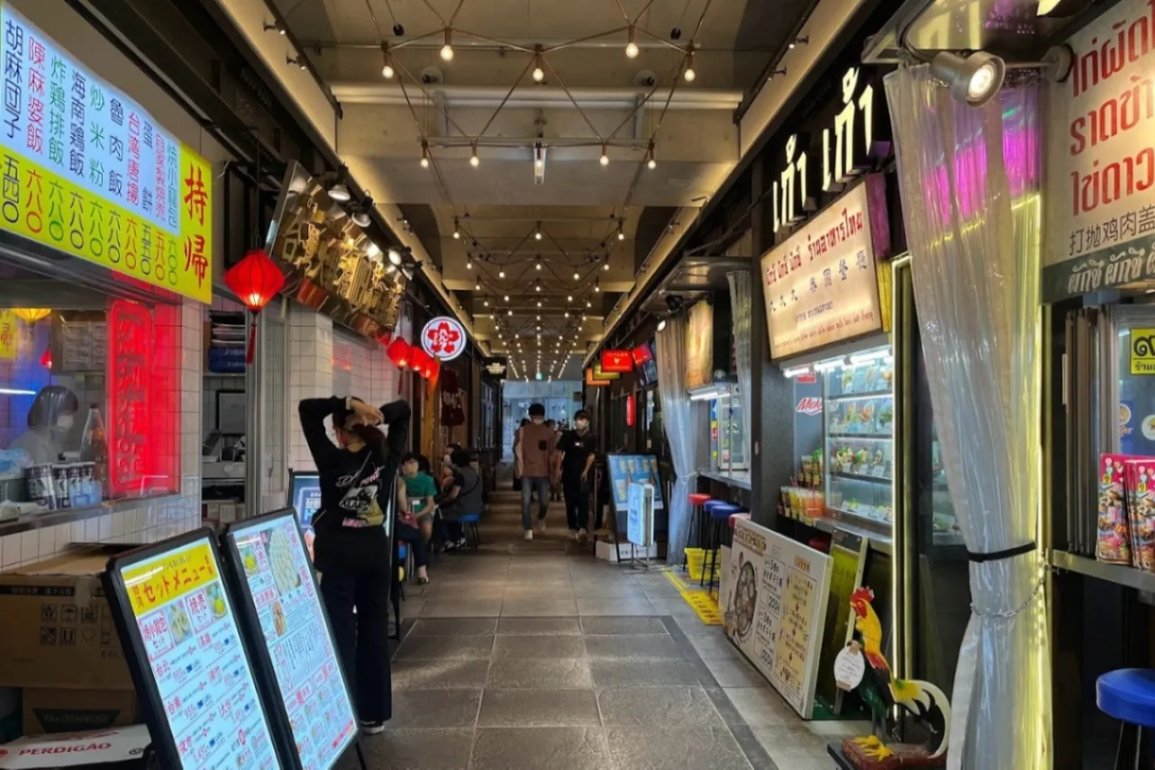 ▲A街区2階のフードエリア