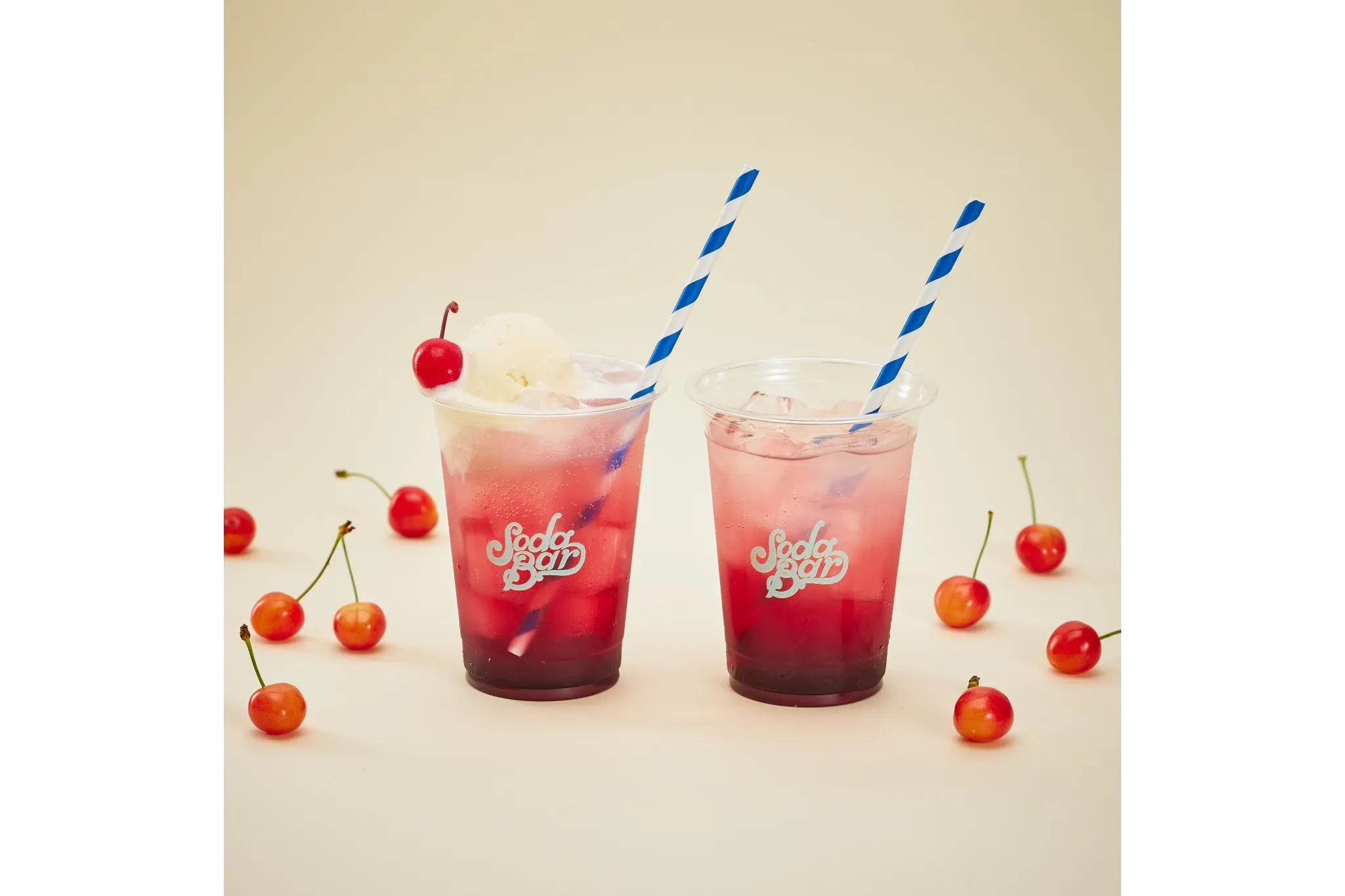 ソーダ専門店 「SODA BAR」“アメリカンチェリー”の贅沢ソーダが登場！