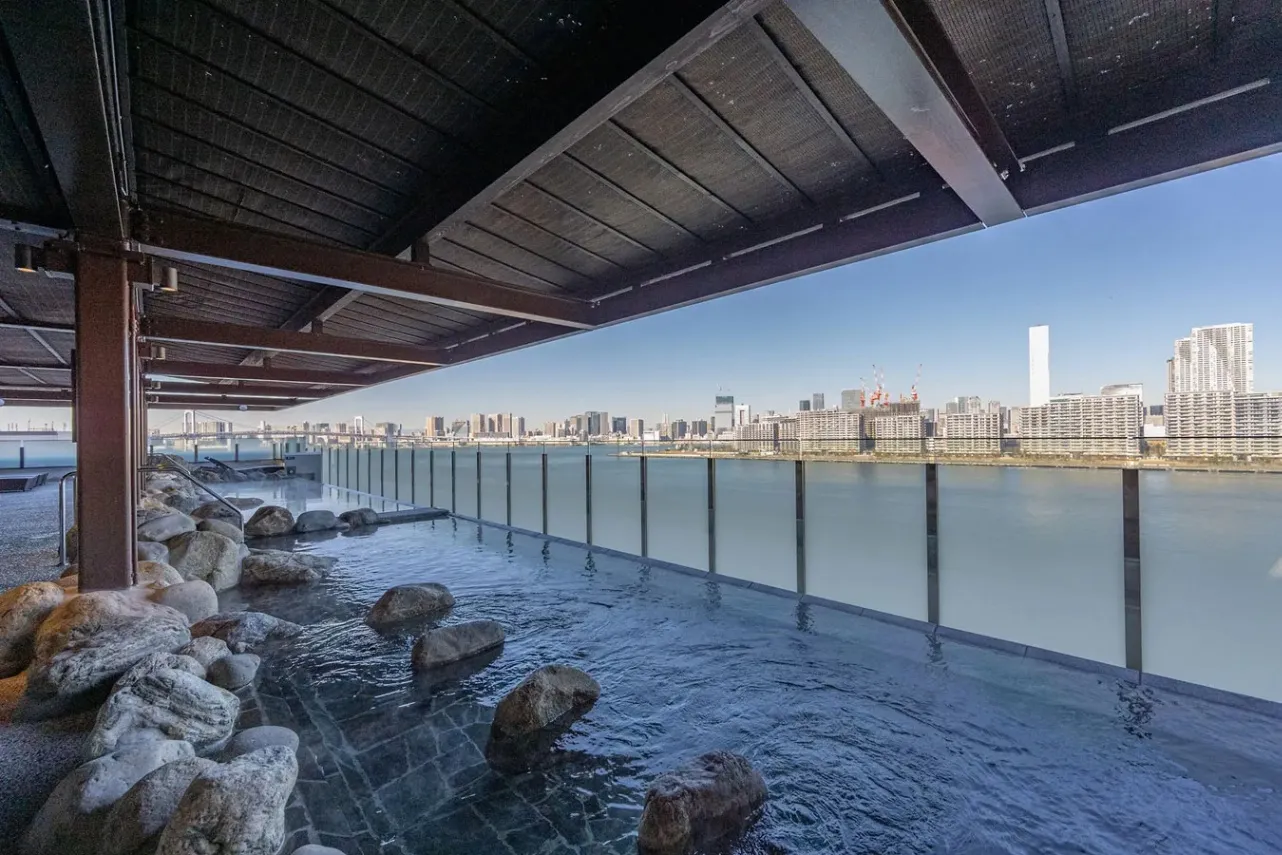 ▲男性露天風呂