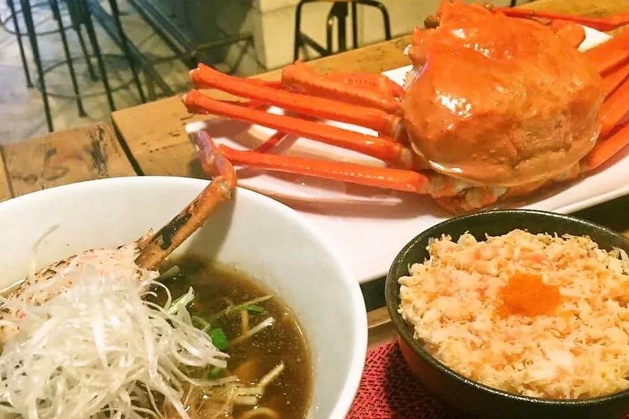 学芸大学「蟹ラーメンとお酒の場 香住 北よし」レポ