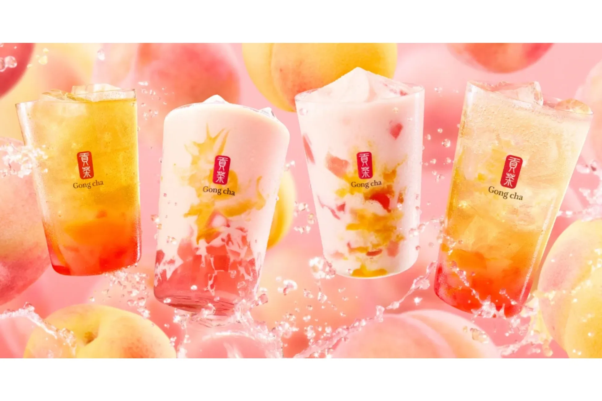 ゴンチャ】2種の“桃”を味わえるジューシーなデザートティーが登場！