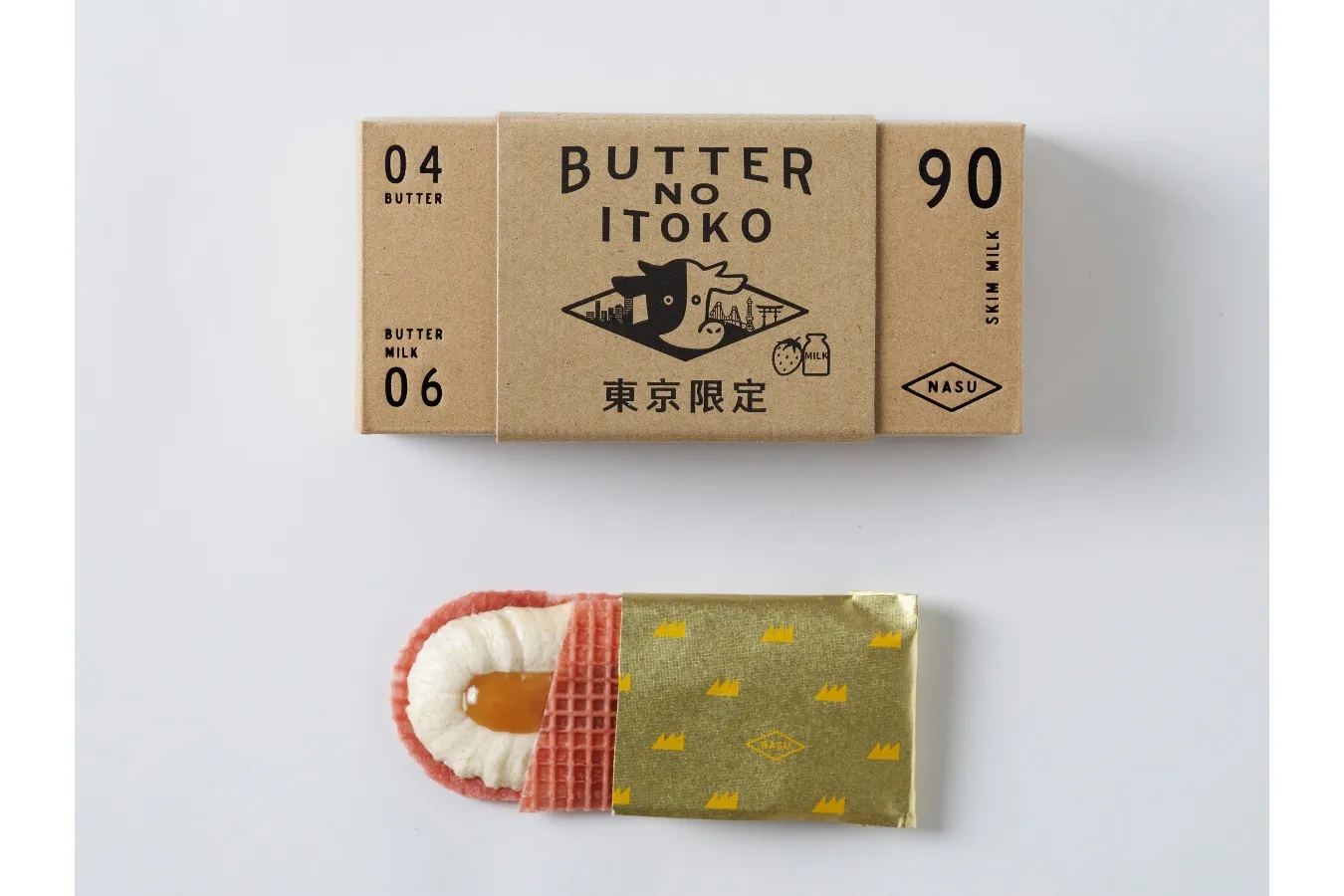 ▲「バターのいとこ いちごミルク（東京限定）」