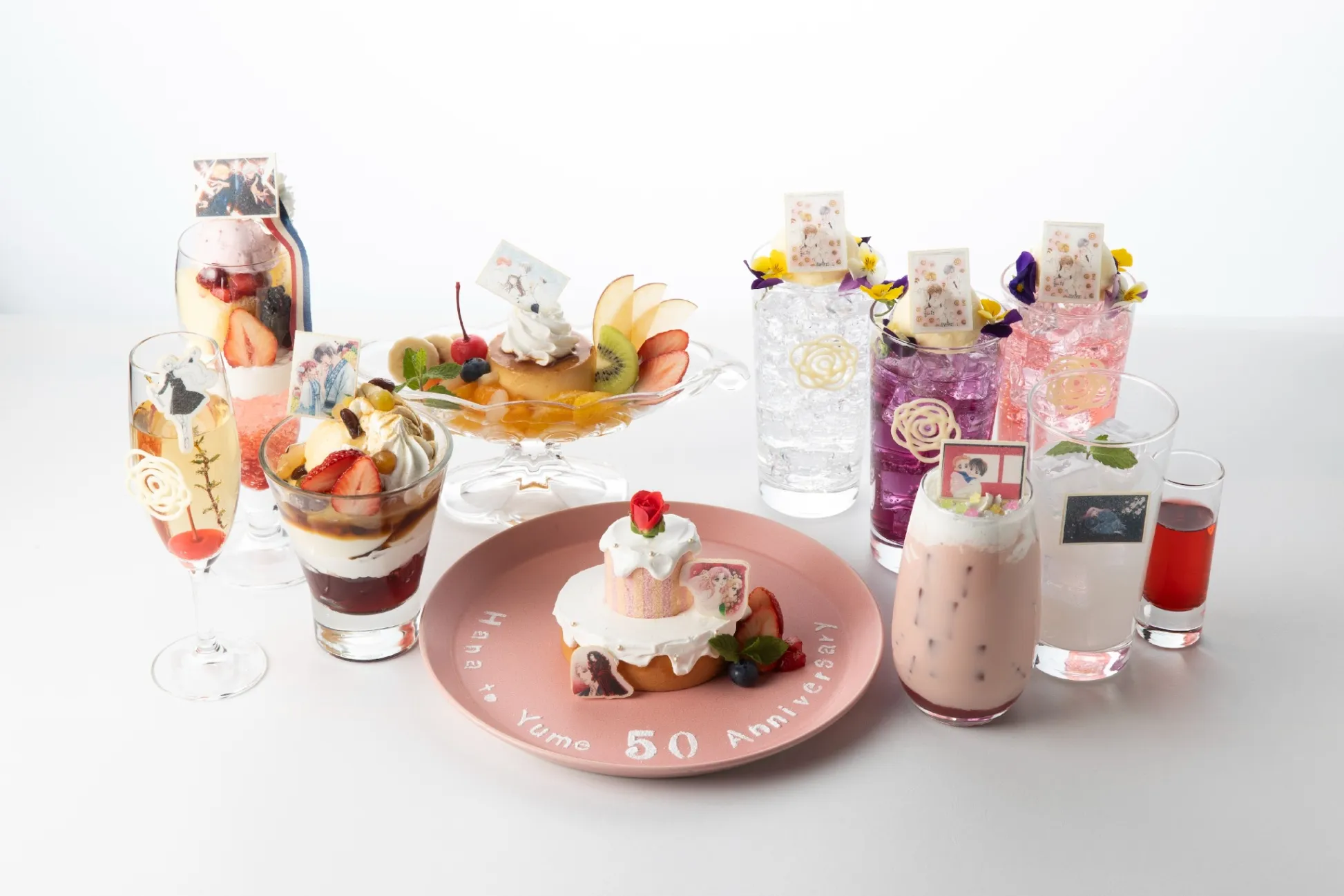 「創刊50周年記念 花とゆめ展」のコラボカフェが登場！六本木・東京シティビューで