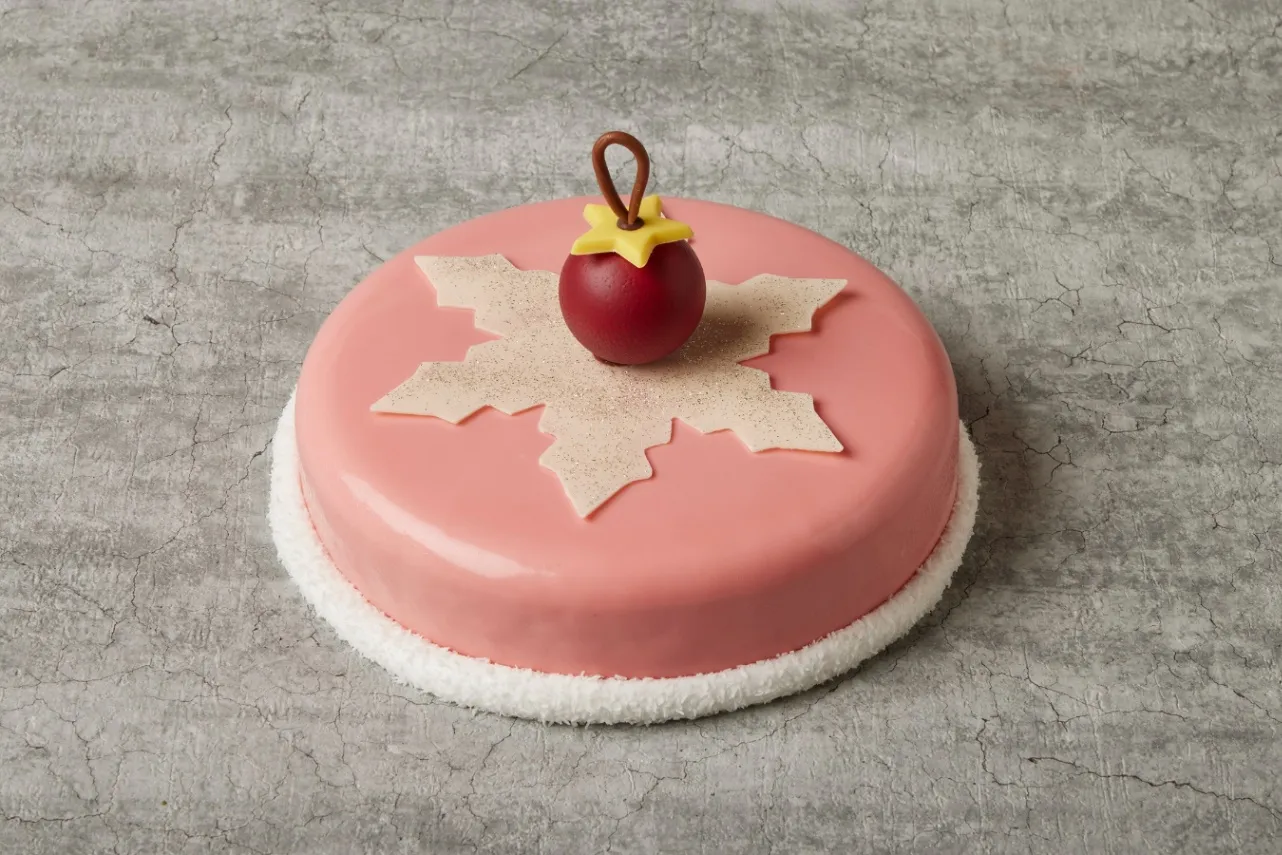 ▲「ジャスミン　グレープフルーツ　ラズベリーケーキ」