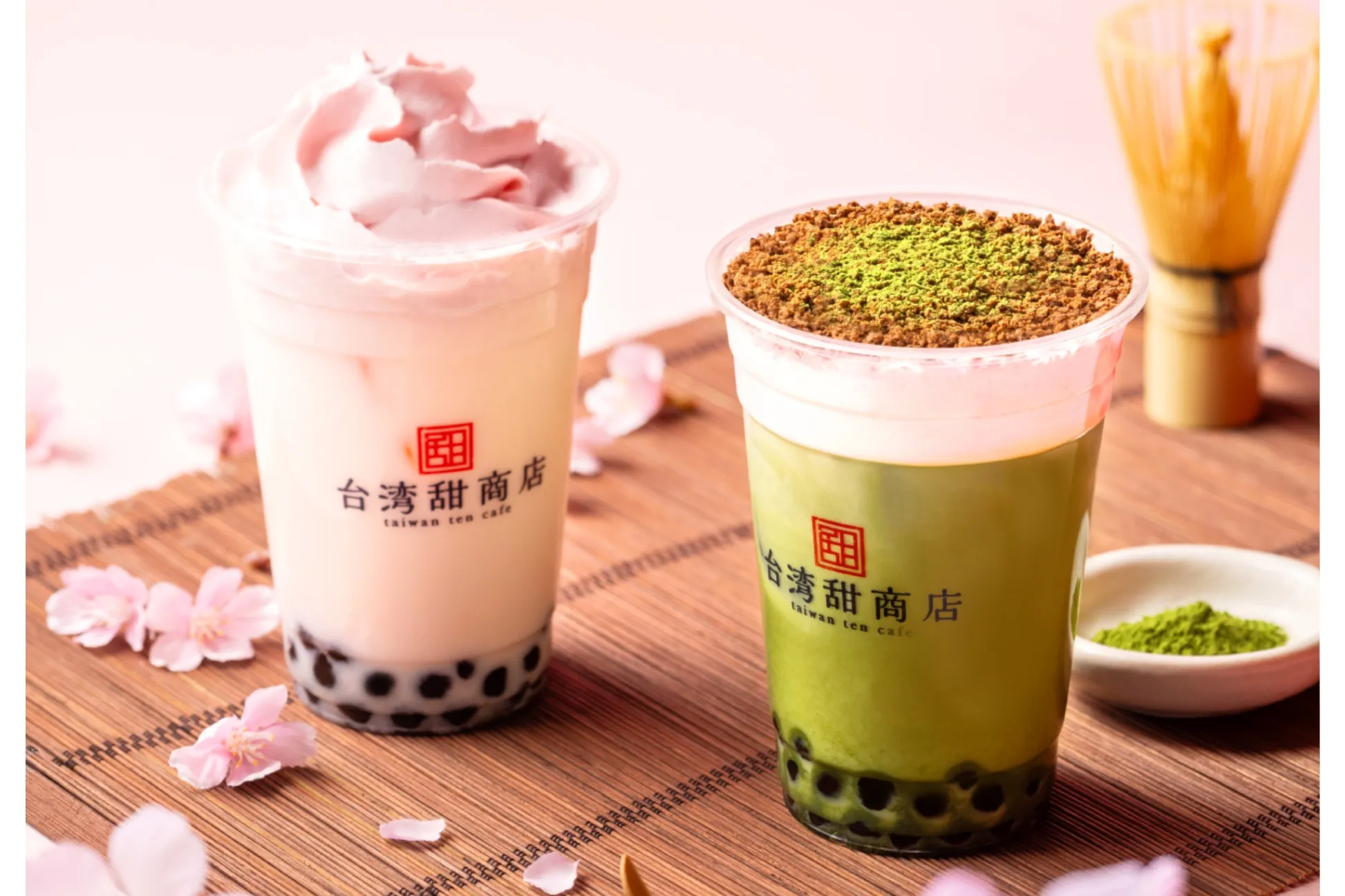 春限定！桜モチーフの新作タピオカドリンク2種が登場「台湾甜商店」より
