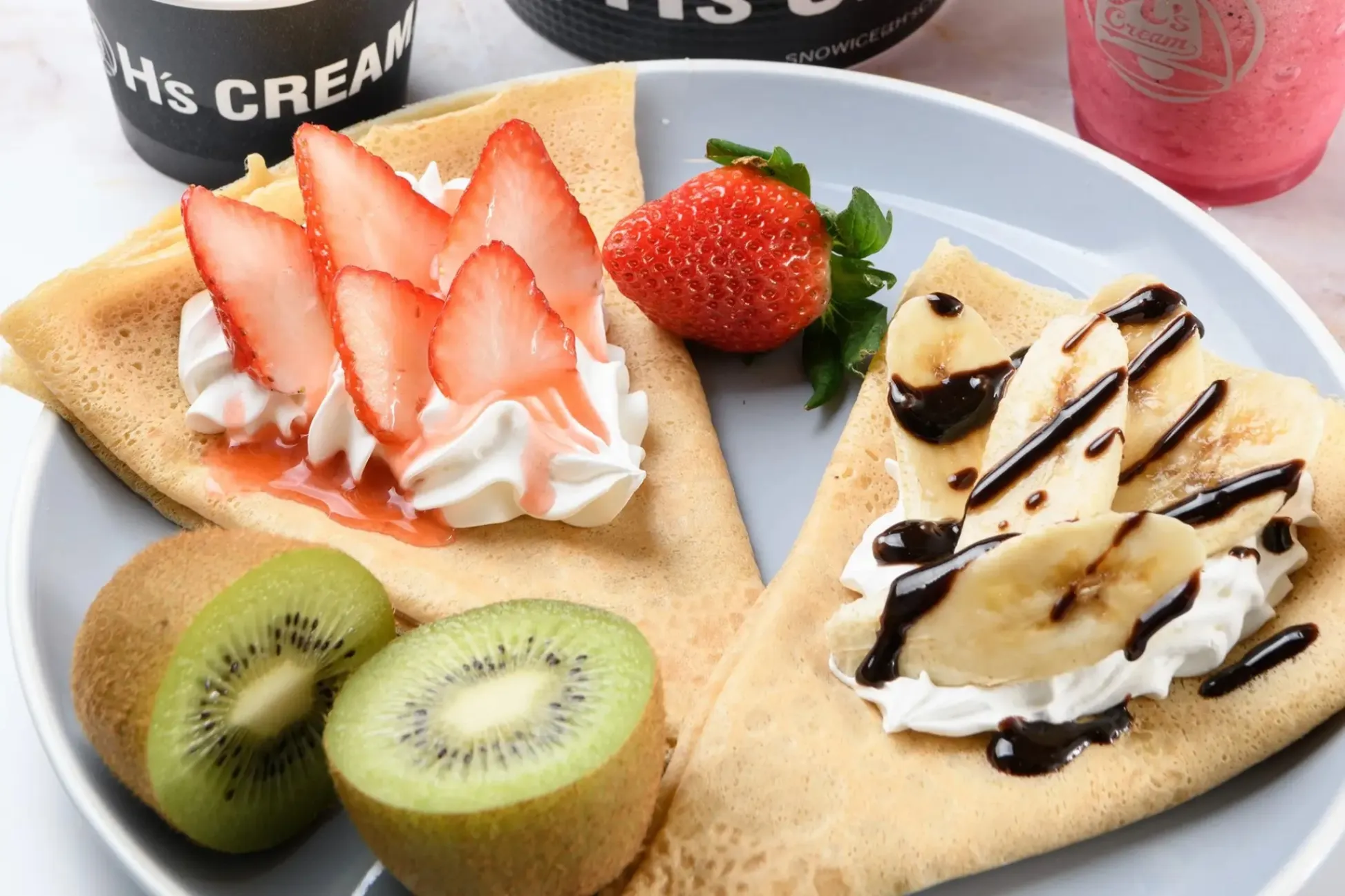 “発酵バター×黒糖”のクレープ専門店「H`s CREAM」幕張新都心にオープン