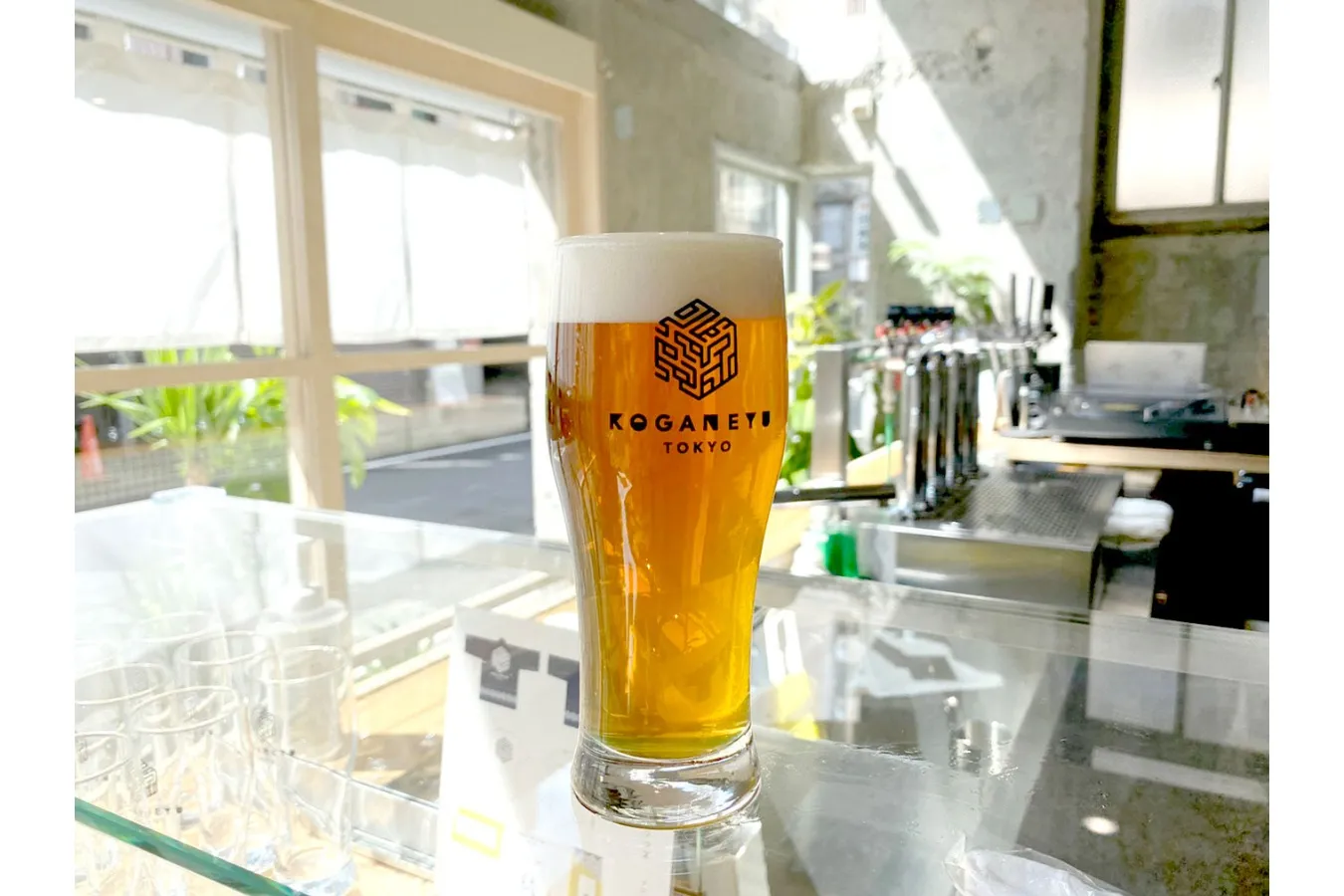 ▲「黄金湯ビール」（600円）