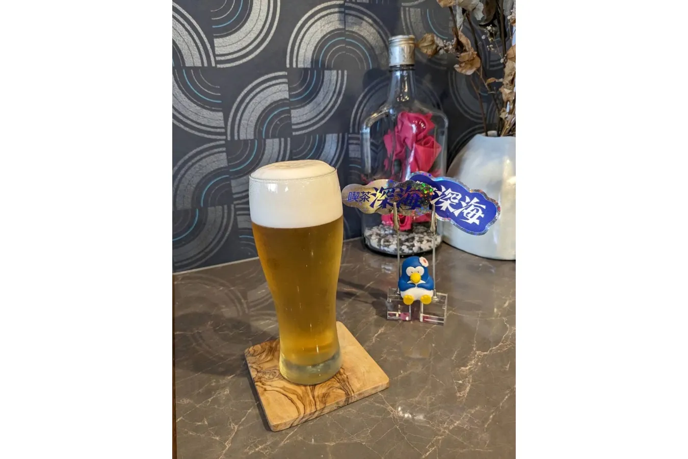 ▲「生ビール」（500円）