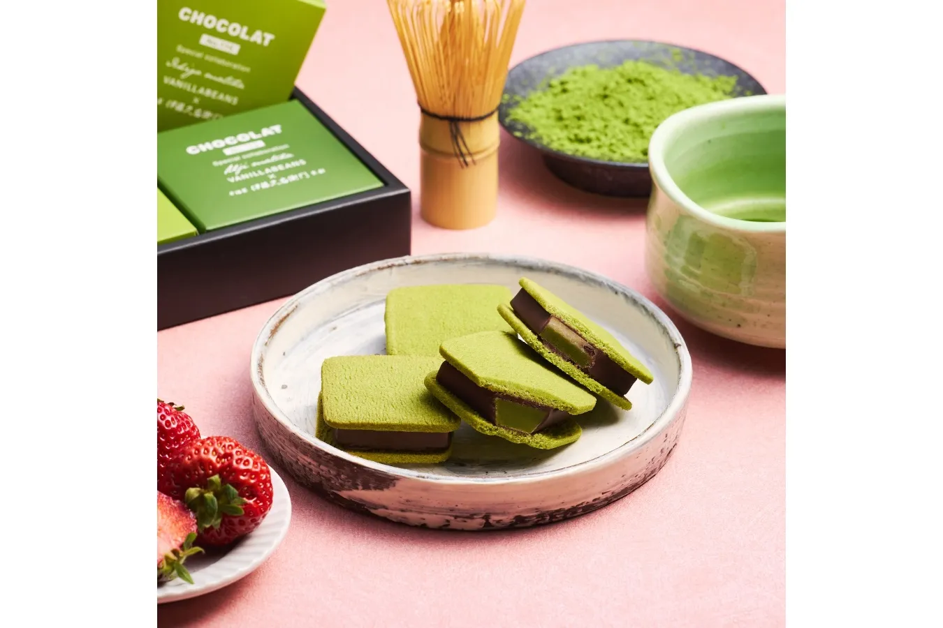期間限定！老舗茶舗コラボの“抹茶”生チョコサンドが再販決定「バニラビーンズ」より_2409613
