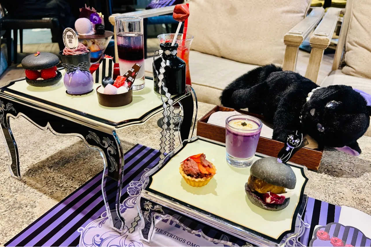 ▲「ファンタジー&ローズ アフタヌーンティー with ANNA SUI」（撮影：レッツエンジョイ東京編集部）