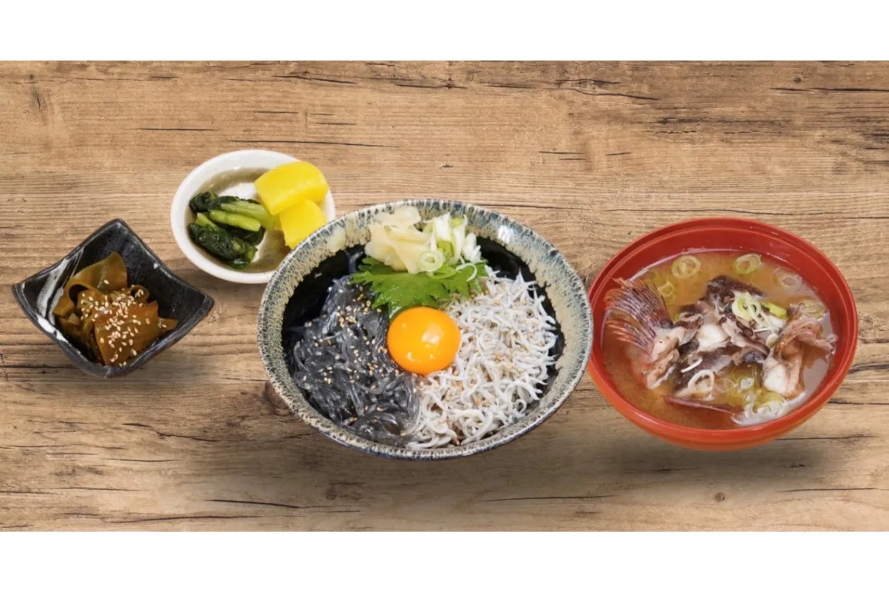 ▲「田中水産ゆうまん丸」メニュー