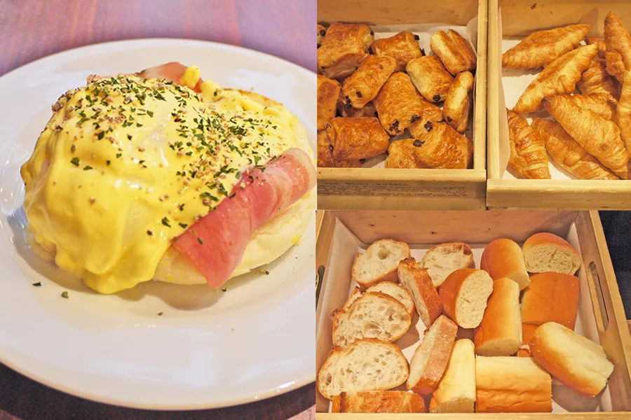 おしゃれホテルの朝ビュッフェ1,600円♪焼き立てパンにエッグベネディクトなど約40種類が食べ放題！