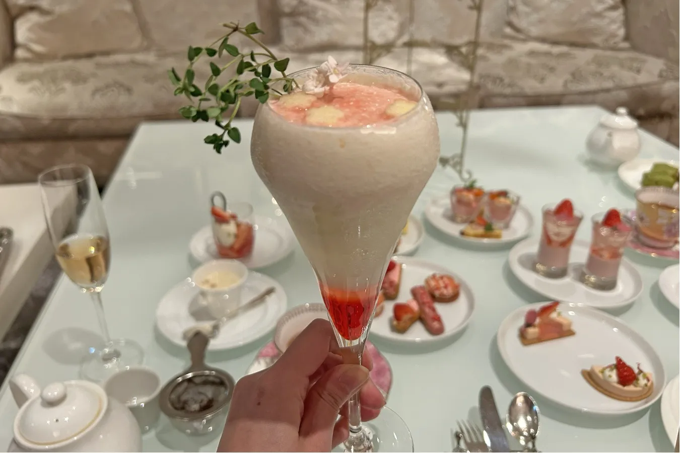 ▲ニューヨークラウンジ限定のスペシャルモクテル（撮影：レッツエンジョイ東京編集部）