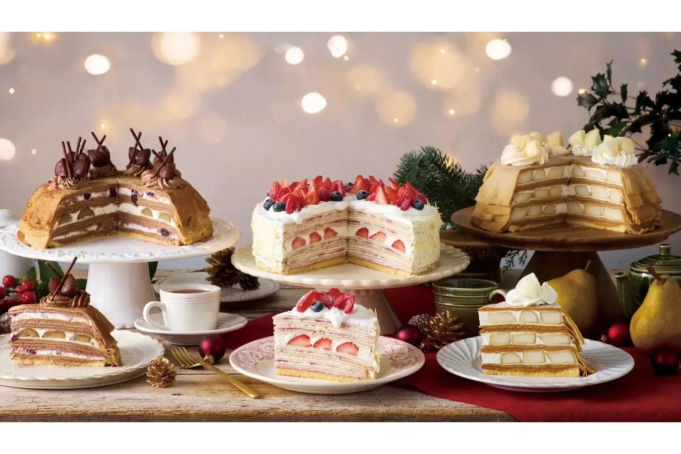 クリスマスにピッタリなミルクレープが登場！「アフタヌーンティー・ラブアンドテーブル」で_3086758