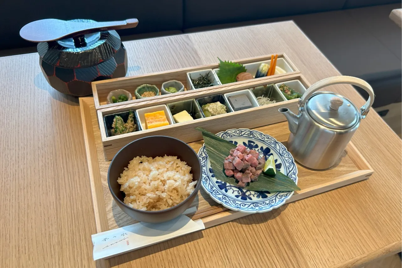 ▲「松阪牛の茶まぶし御膳（数量限定）」